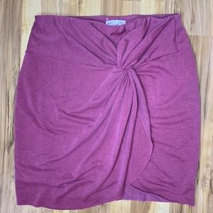 Pink tight mini skirt